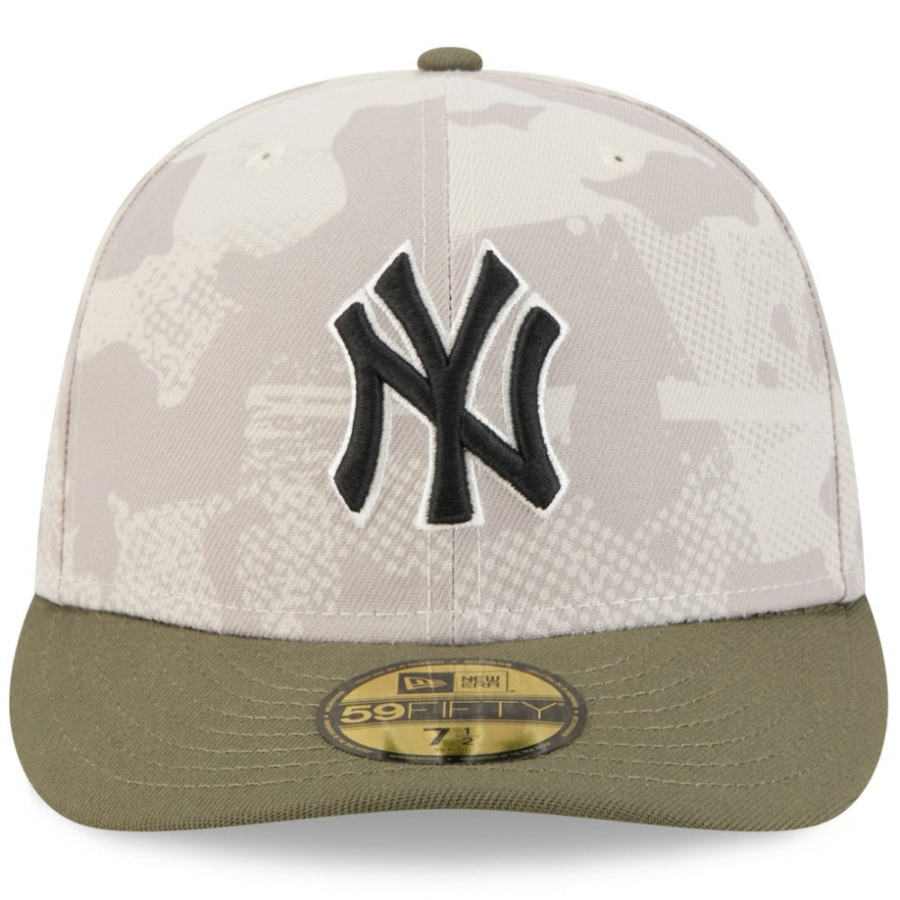 Light Beige/Olive New York Yankees New Era 2025 Armed Forces Day 59FIFTY Fitted Hat