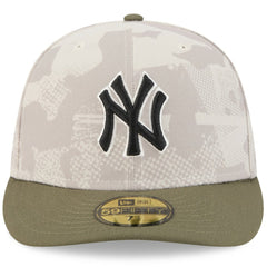 Light Beige/Olive New York Yankees New Era 2025 Armed Forces Day 59FIFTY Fitted Hat