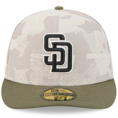 Light Beige/Olive San Diego Padres New Era 2025 Armed Forces Day 59FIFTY Fitted Hat
