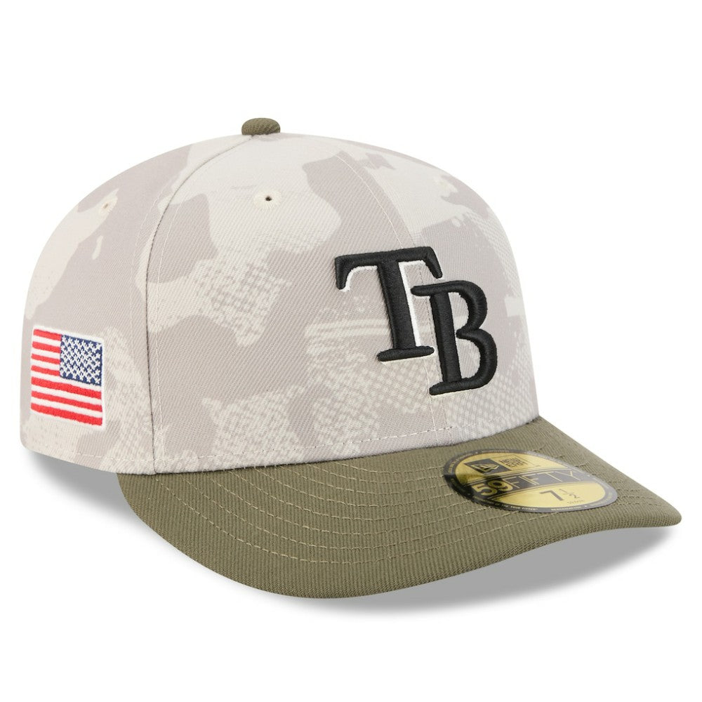 Light Beige/Olive Tampa Bay Rays New Era 2025 Armed Forces Day 59FIFTY Fitted Hat