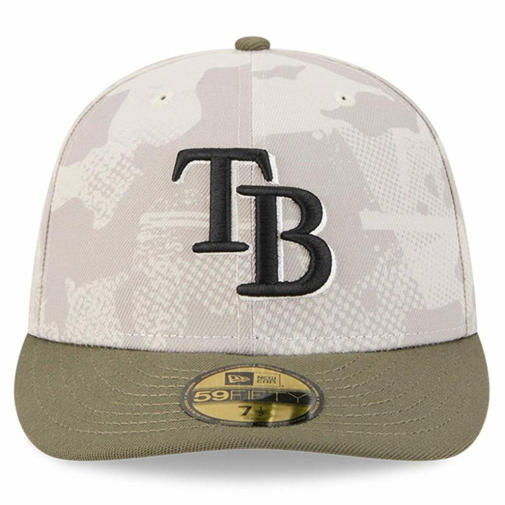 Light Beige/Olive Tampa Bay Rays New Era 2025 Armed Forces Day 59FIFTY Fitted Hat