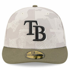 Light Beige/Olive Tampa Bay Rays New Era 2025 Armed Forces Day 59FIFTY Fitted Hat