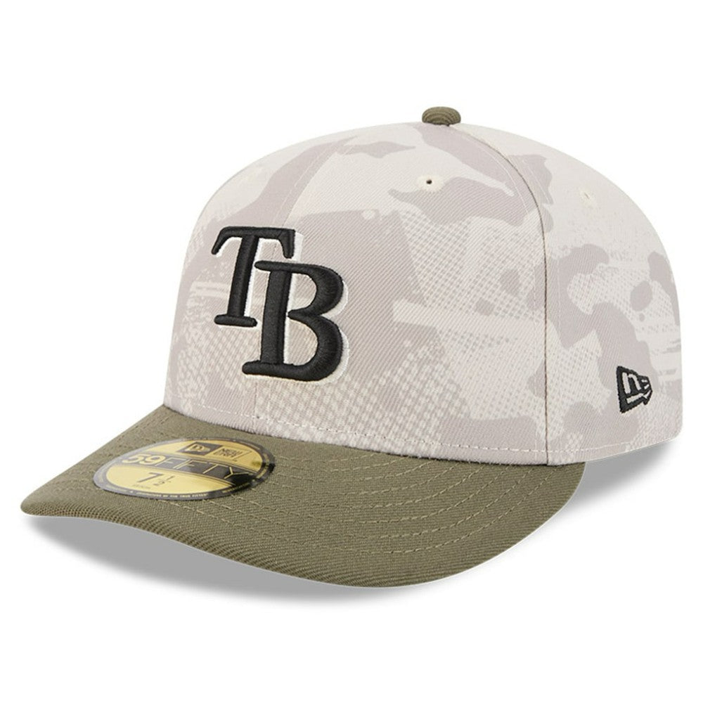 Light Beige/Olive Tampa Bay Rays New Era 2025 Armed Forces Day 59FIFTY Fitted Hat