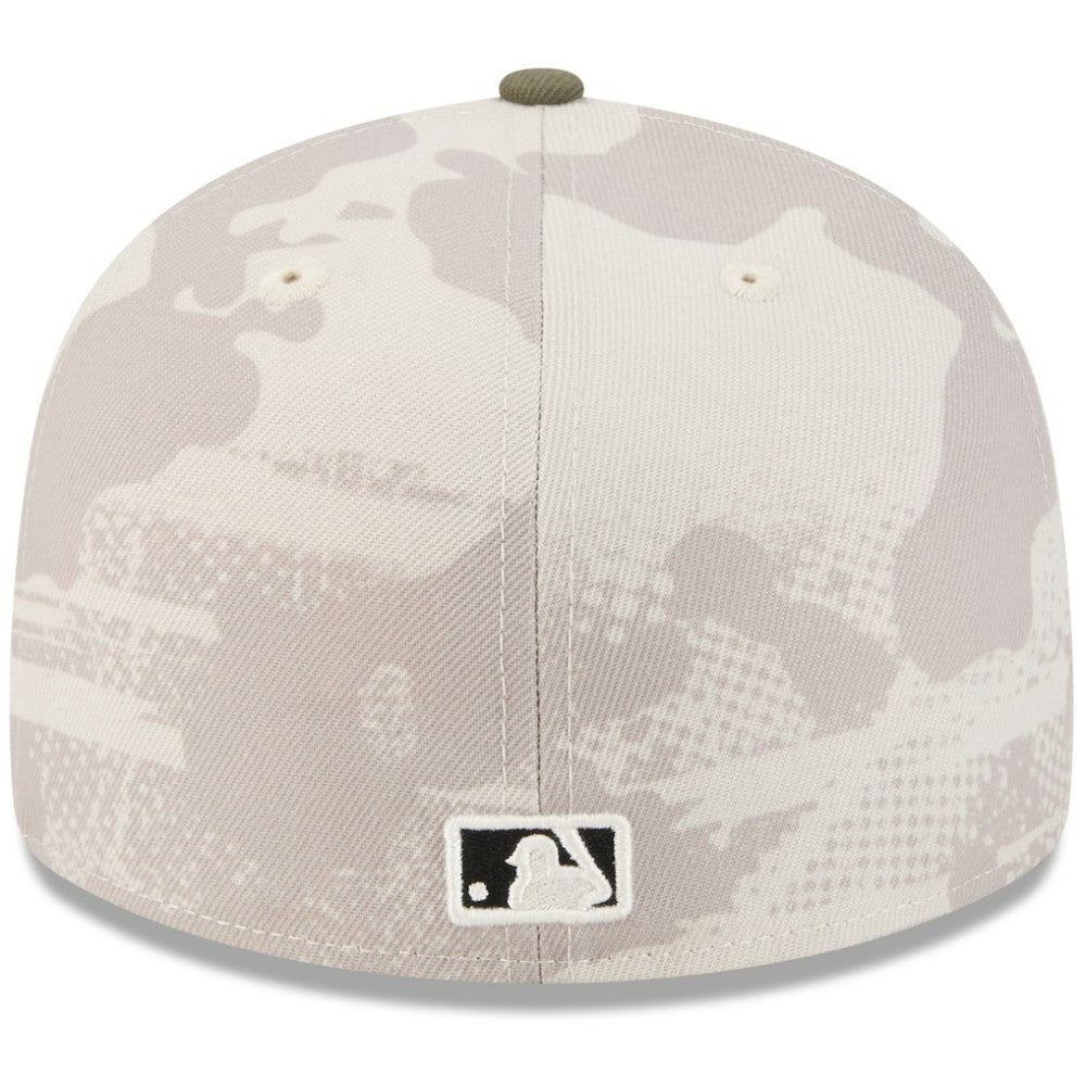 Light Beige/Olive Texas Rangers New Era 2025 Armed Forces Day 59FIFTY Fitted Hat