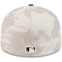 Light Beige/Olive Texas Rangers New Era 2025 Armed Forces Day 59FIFTY Fitted Hat