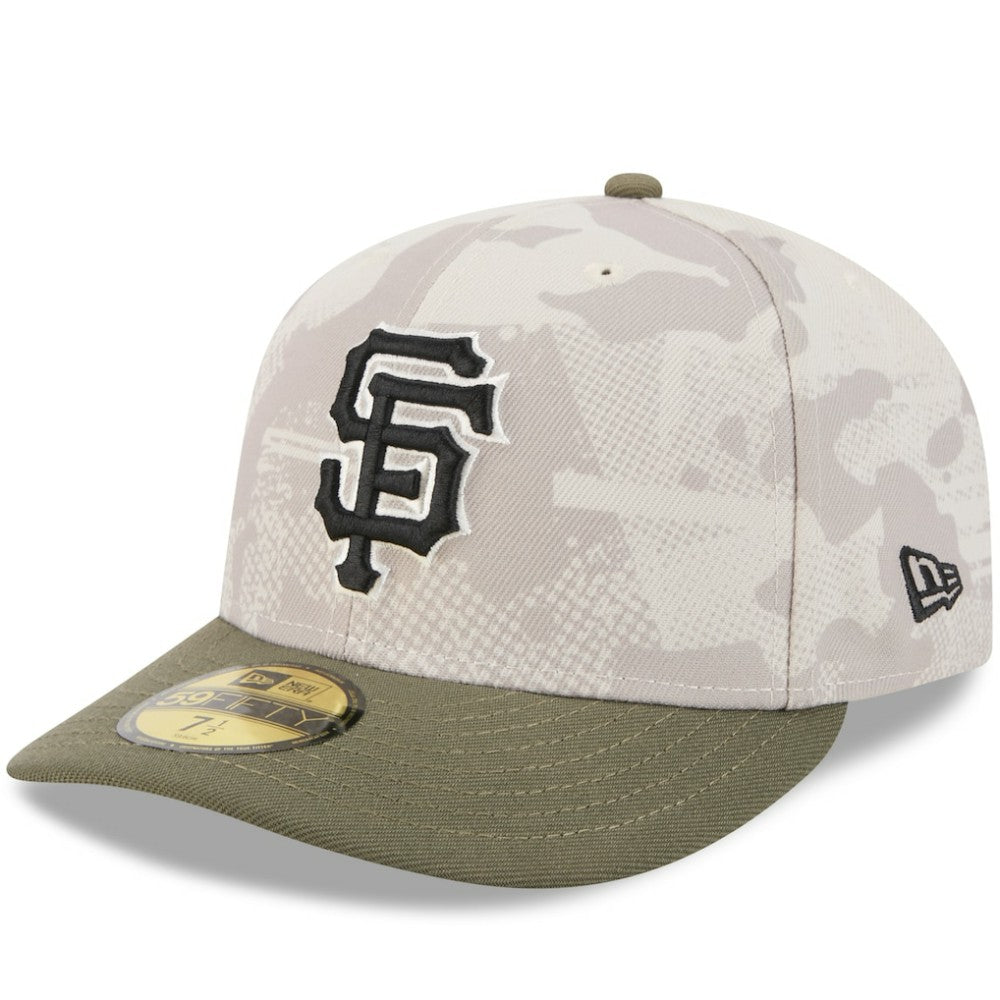 Light Beige/Olive San Francisco Giants New Era 2025 Armed Forces Day 59FIFTY Fitted Hat
