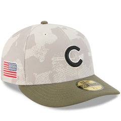 Light Beige/Olive Chicago Cubs New Era 2025 Armed Forces Day 59FIFTY Fitted Hat