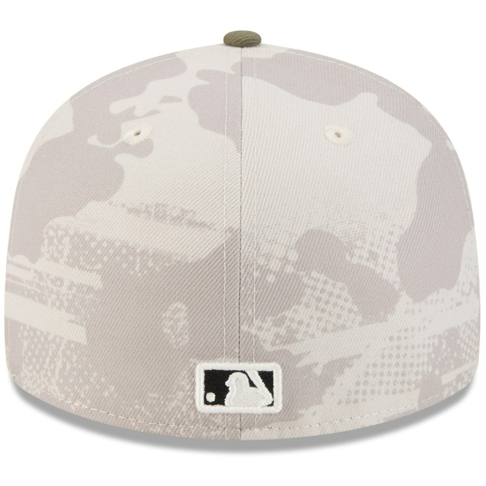 Light Beige/Olive Colorado Rockies New Era 2025 Armed Forces Day 59FIFTY Fitted Hat