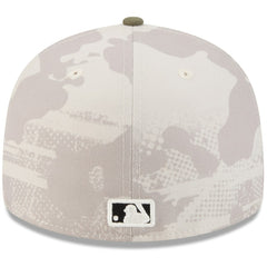 Light Beige/Olive Colorado Rockies New Era 2025 Armed Forces Day 59FIFTY Fitted Hat