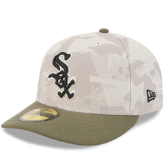 Light Beige/Olive Chicago White Sox New Era 2025 Armed Forces Day 59FIFTY Fitted Hat