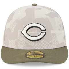 Light Beige/Olive Cincinnati Reds New Era 2025 Armed Forces Day 59FIFTY Fitted Hat