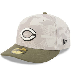 Light Beige/Olive Cincinnati Reds New Era 2025 Armed Forces Day 59FIFTY Fitted Hat
