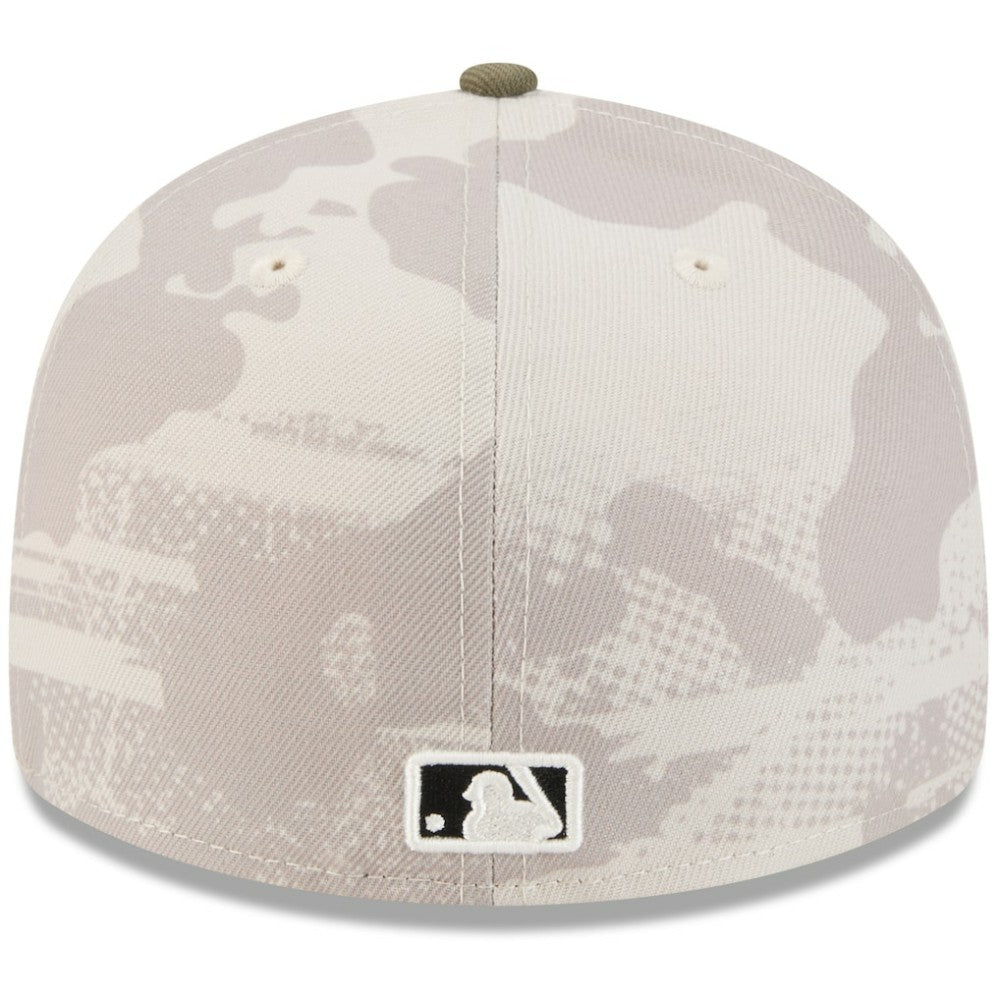 Light Beige/Olive Cincinnati Reds New Era 2025 Armed Forces Day 59FIFTY Fitted Hat