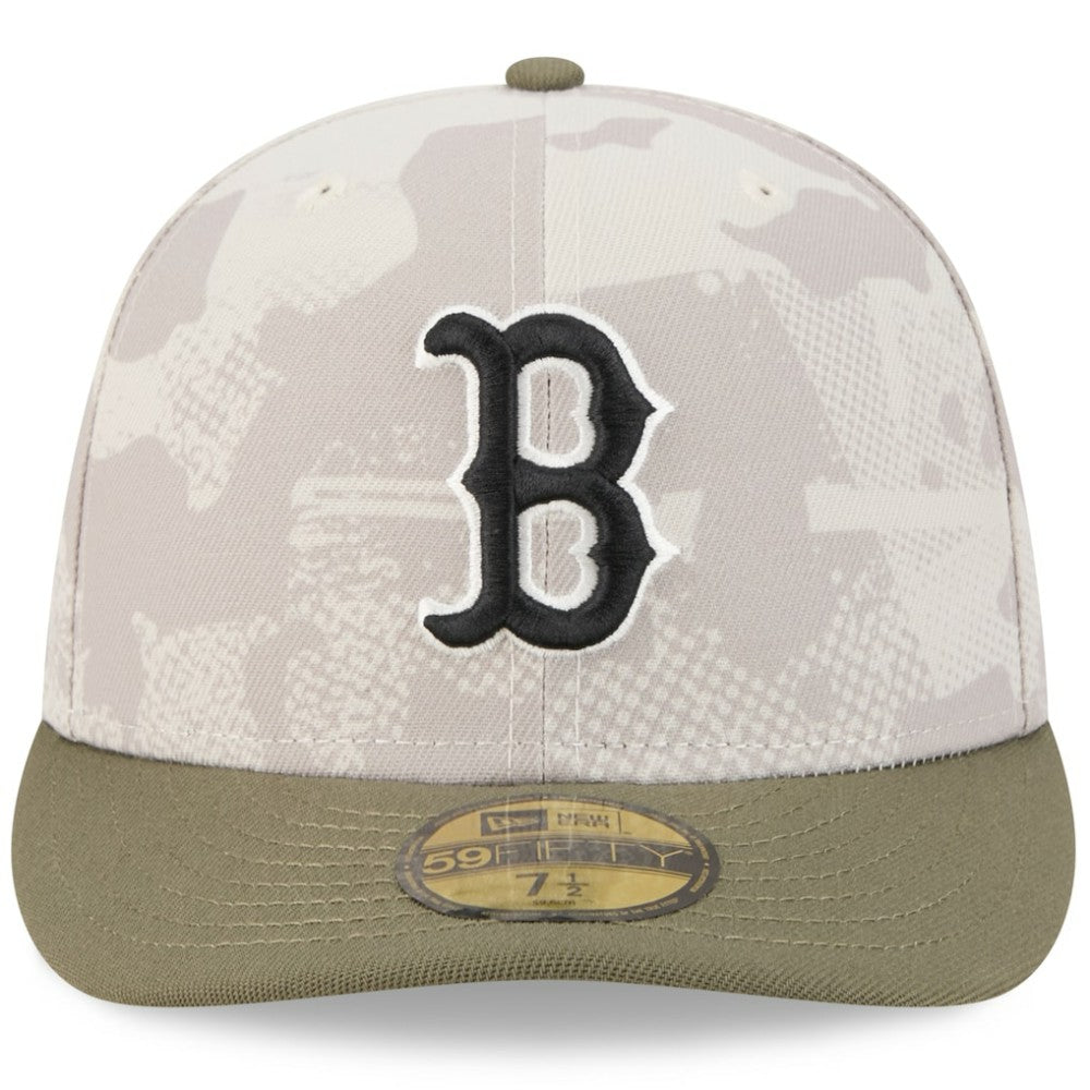Light Beige/Olive Boston Red Sox New Era 2025 Armed Forces Day 59FIFTY Fitted Hat