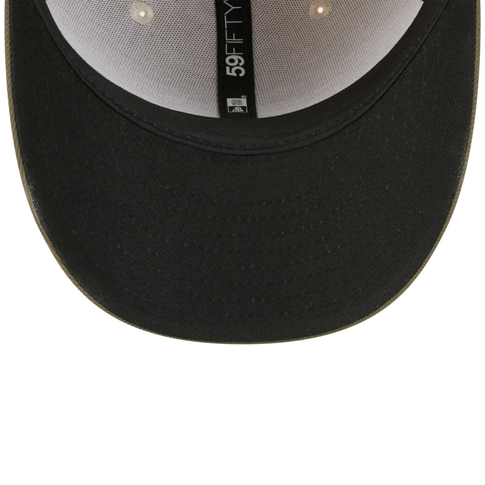 Light Beige/Olive Los Angeles Angels New Era 2025 Armed Forces Day 59FIFTY Fitted Hat