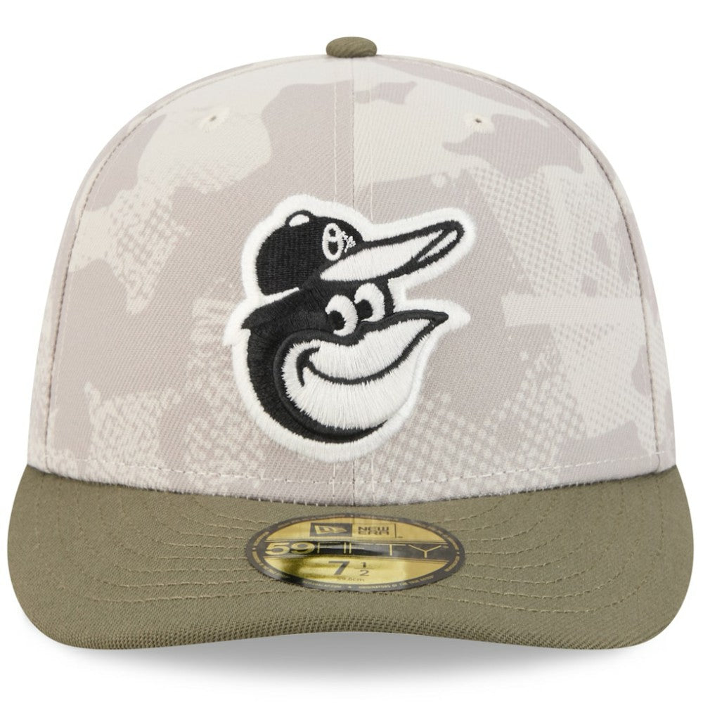 Light Beige/Olive Baltimore Orioles New Era 2025 Armed Forces Day 59FIFTY Fitted Hat