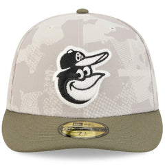 Light Beige/Olive Baltimore Orioles New Era 2025 Armed Forces Day 59FIFTY Fitted Hat