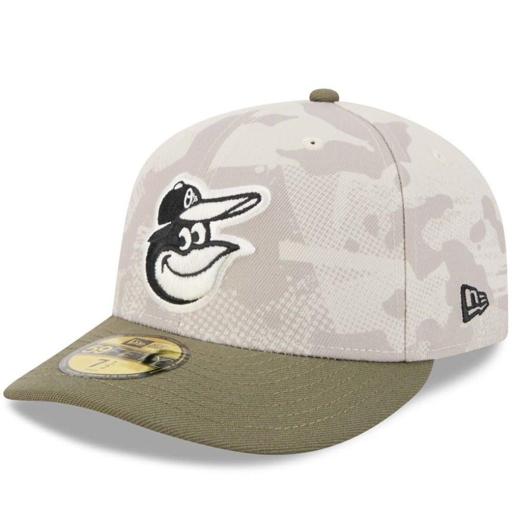 Light Beige/Olive Baltimore Orioles New Era 2025 Armed Forces Day 59FIFTY Fitted Hat
