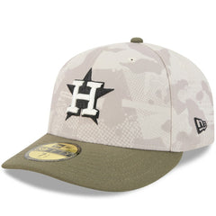 Light Beige/Olive Houston Astros New Era 2025 Armed Forces Day 59FIFTY Fitted Hat