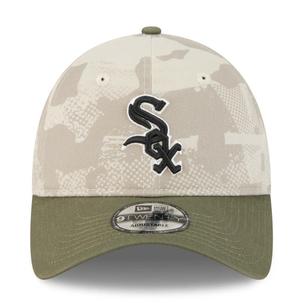 Light Beige/Olive Chicago White Sox New Era 2025 Armed Forces Day 9TWENTY Adjustable Hat