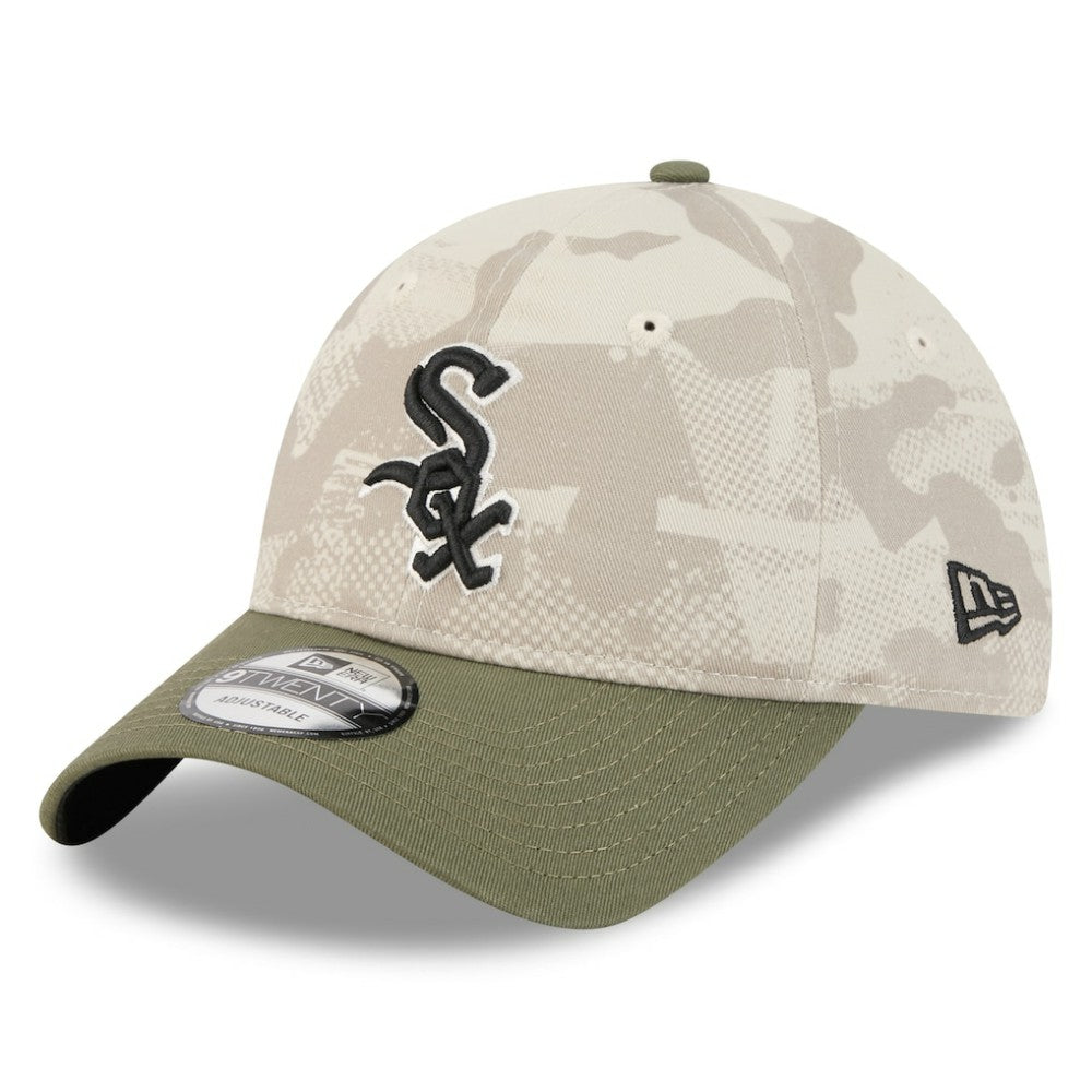 Light Beige/Olive Chicago White Sox New Era 2025 Armed Forces Day 9TWENTY Adjustable Hat