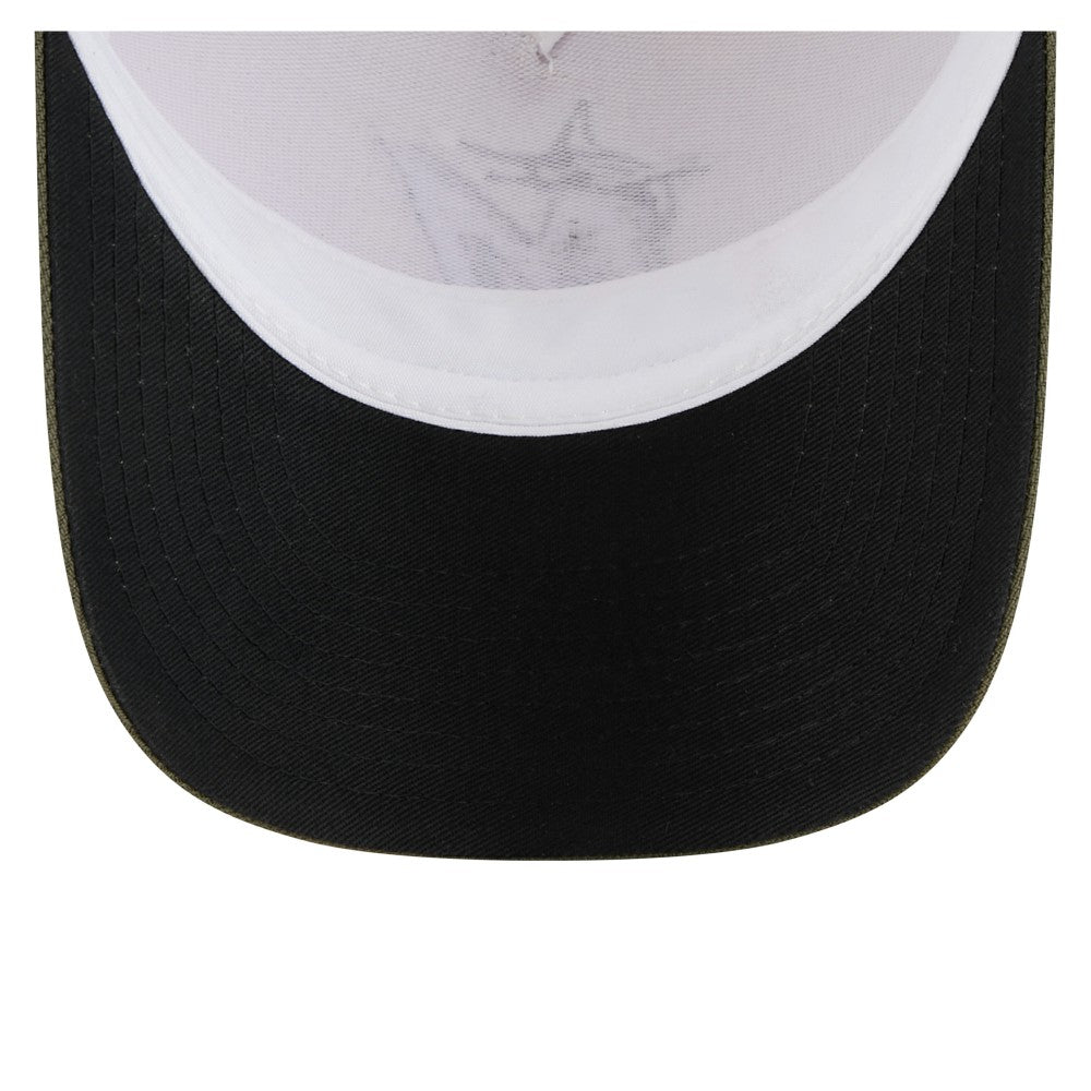 Light Beige/Olive Miami Marlins New Era 2025 Armed Forces Day 9FORTY M-Crown A-Frame Adjustable Hat
