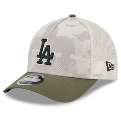 Light Beige/Olive Los Angeles Dodgers New Era 2025 Armed Forces Day 9FORTY M-Crown A-Frame Adjustable Hat