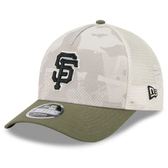 Light Beige/Olive San Francisco Giants New Era 2025 Armed Forces Day 9FORTY M-Crown A-Frame Adjustable Hat