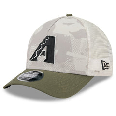 Light Beige/Olive Arizona Diamondbacks New Era 2025 Armed Forces Day 9FORTY M-Crown A-Frame Adjustable Hat