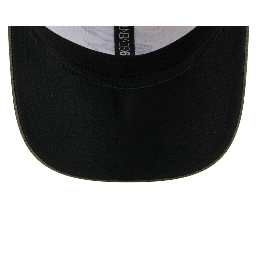 Light Beige/Olive Baltimore Orioles New Era 2025 Armed Forces Day 9SEVENTY Stretch-Snap Hat