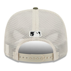 Light Beige/Olive Miami Marlins New Era 2025 Armed Forces Day 9SEVENTY Stretch-Snap Hat