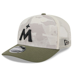 Light Beige/Olive Minnesota Twins New Era 2025 Armed Forces Day 9SEVENTY Stretch-Snap Hat