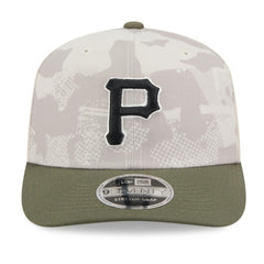 Light Beige/Olive Pittsburgh Pirates New Era 2025 Armed Forces Day 9SEVENTY Stretch-Snap Hat