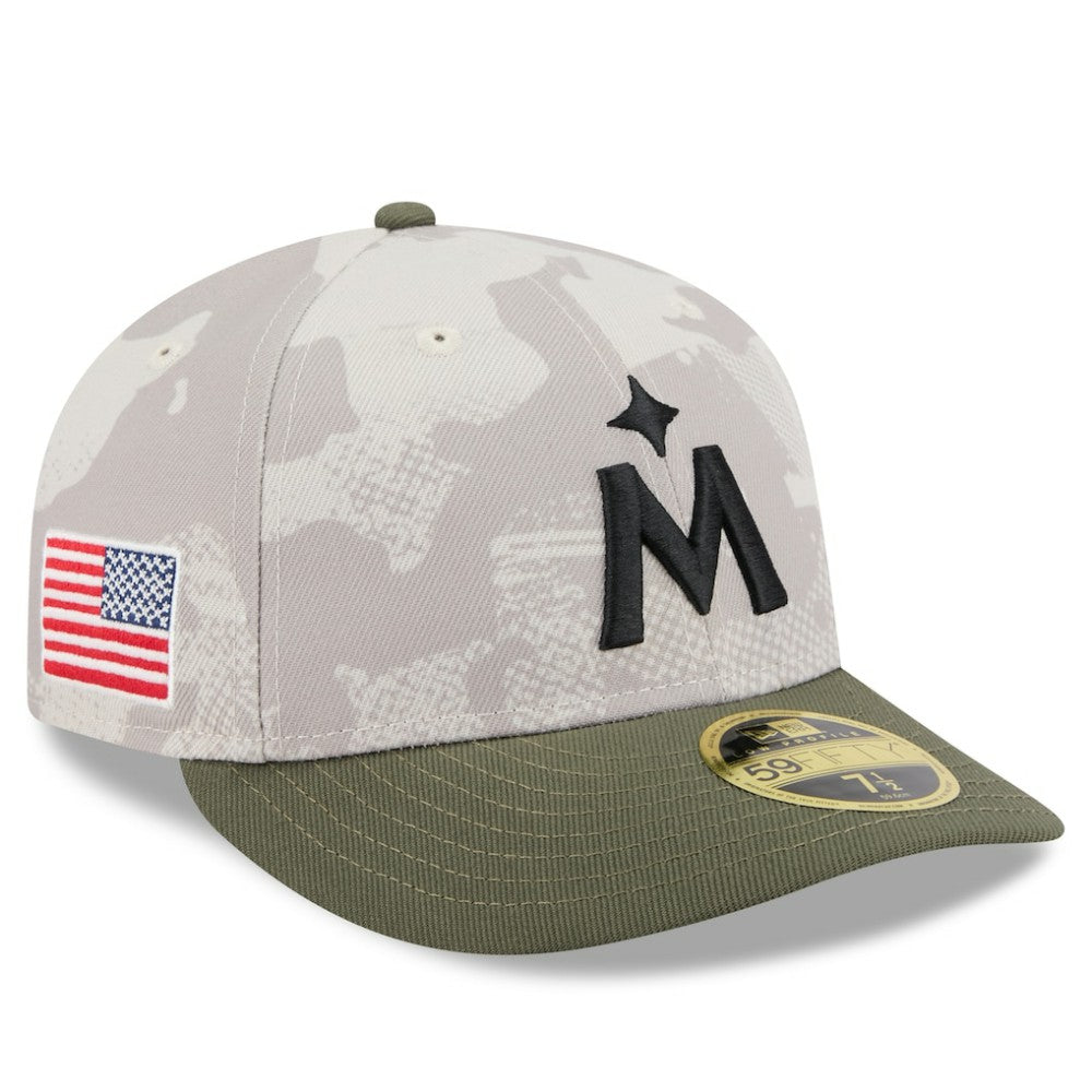 Light Beige/Olive Minnesota Twins New Era 2025 Armed Forces Day Low Profile 59FIFTY Fitted Hat