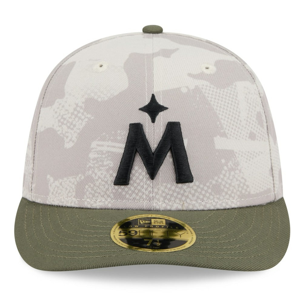 Light Beige/Olive Minnesota Twins New Era 2025 Armed Forces Day Low Profile 59FIFTY Fitted Hat