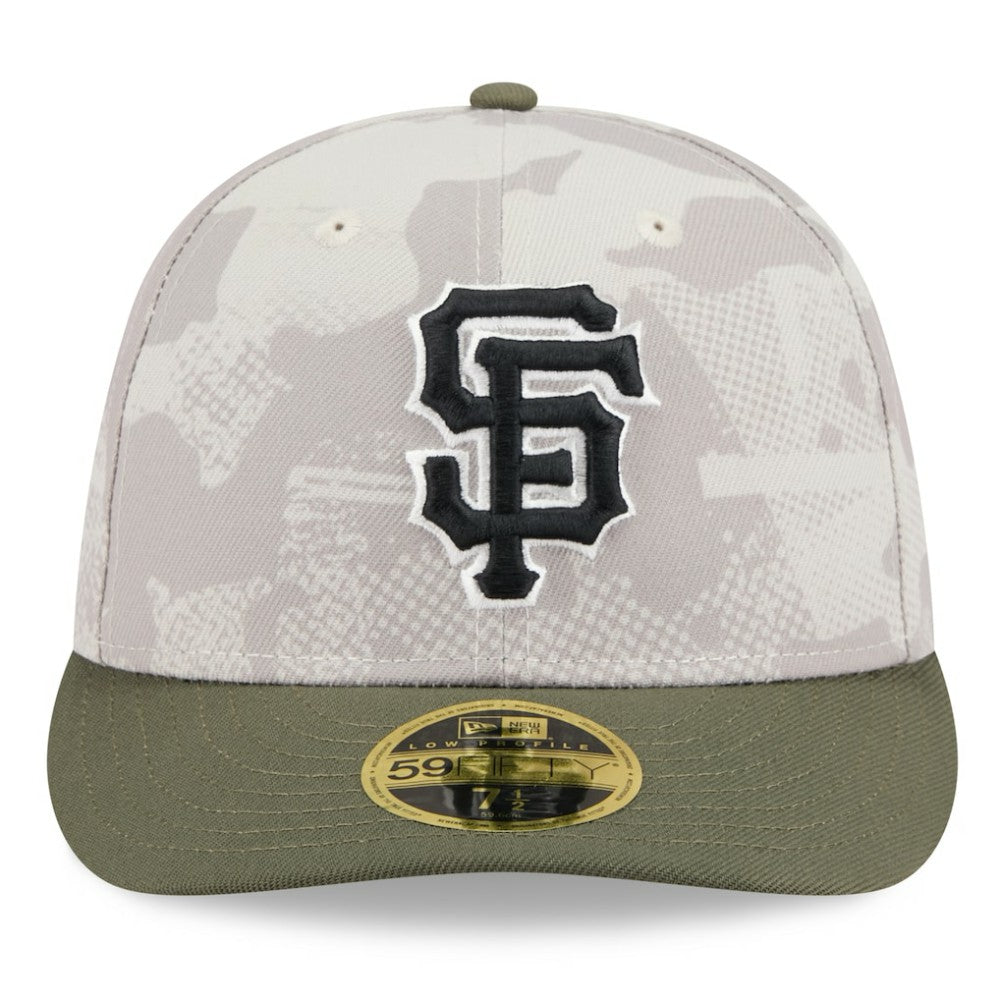 Light Beige/Olive San Francisco Giants New Era 2025 Armed Forces Day Low Profile 59FIFTY Fitted Hat