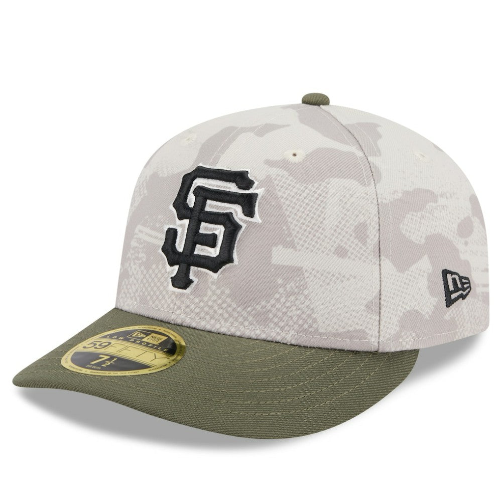 Light Beige/Olive San Francisco Giants New Era 2025 Armed Forces Day Low Profile 59FIFTY Fitted Hat