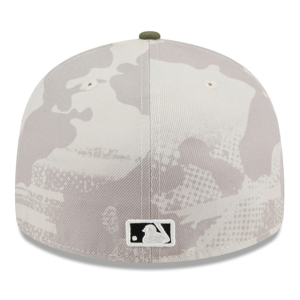 Light Beige/Olive Tampa Bay Rays New Era 2025 Armed Forces Day Low Profile 59FIFTY Fitted Hat