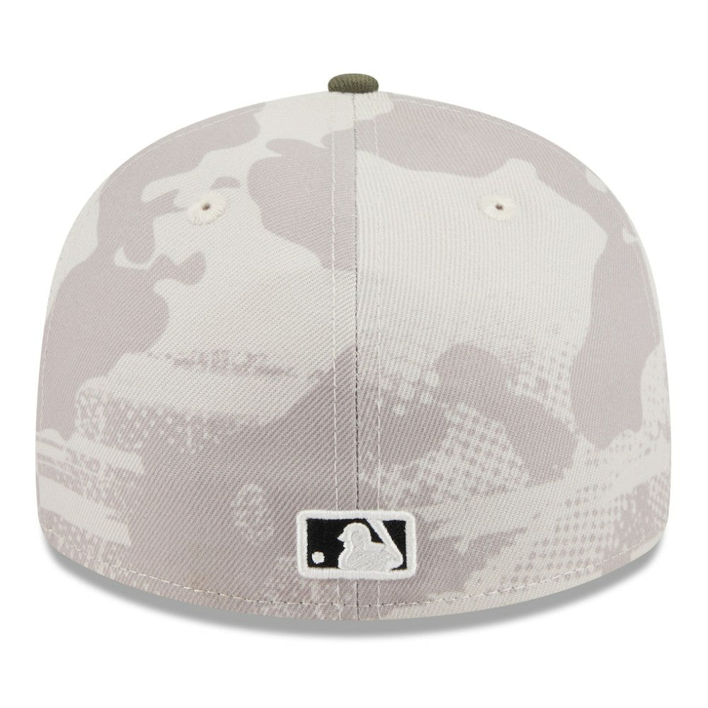 Light Beige/Olive Texas Rangers New Era 2025 Armed Forces Day Low Profile 59FIFTY Fitted Hat