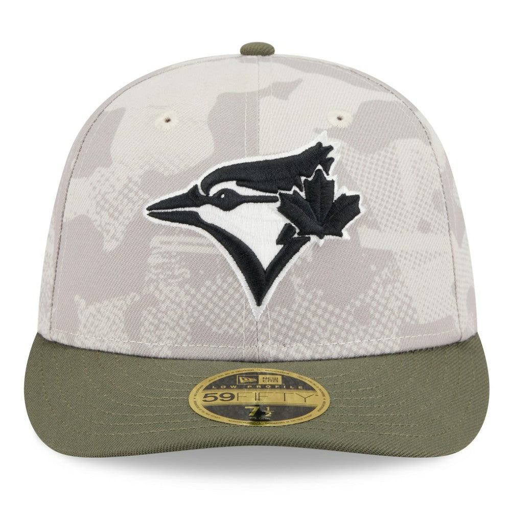 Light Beige/Olive Toronto Blue Jays New Era 2025 Armed Forces Day Low Profile 59FIFTY Fitted Hat