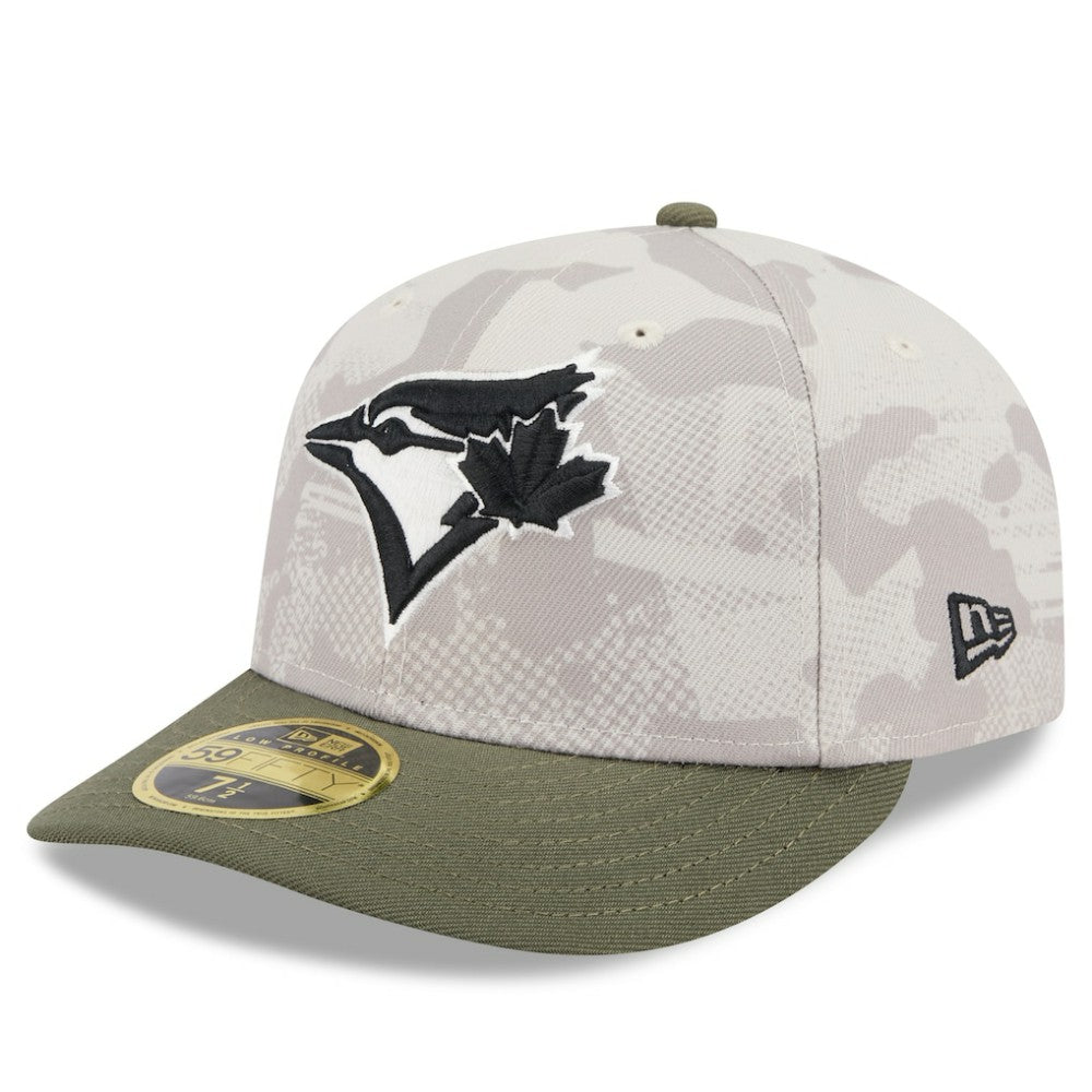 Light Beige/Olive Toronto Blue Jays New Era 2025 Armed Forces Day Low Profile 59FIFTY Fitted Hat