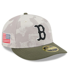 Light Beige/Olive Boston Red Sox New Era 2025 Armed Forces Day Low Profile 59FIFTY Fitted Hat