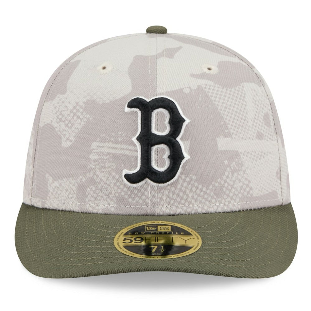 Light Beige/Olive Boston Red Sox New Era 2025 Armed Forces Day Low Profile 59FIFTY Fitted Hat