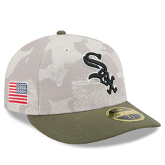 Light Beige/Olive Chicago White Sox New Era 2025 Armed Forces Day Low Profile 59FIFTY Fitted Hat