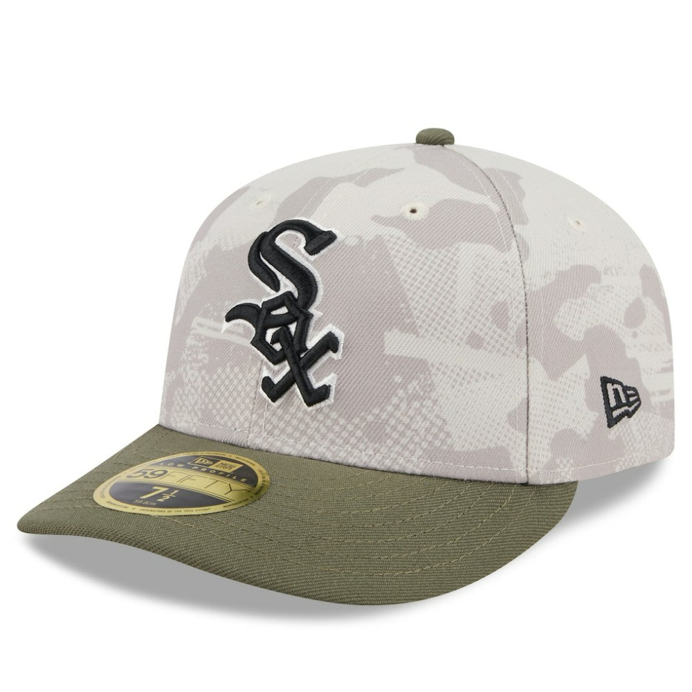 Light Beige/Olive Chicago White Sox New Era 2025 Armed Forces Day Low Profile 59FIFTY Fitted Hat