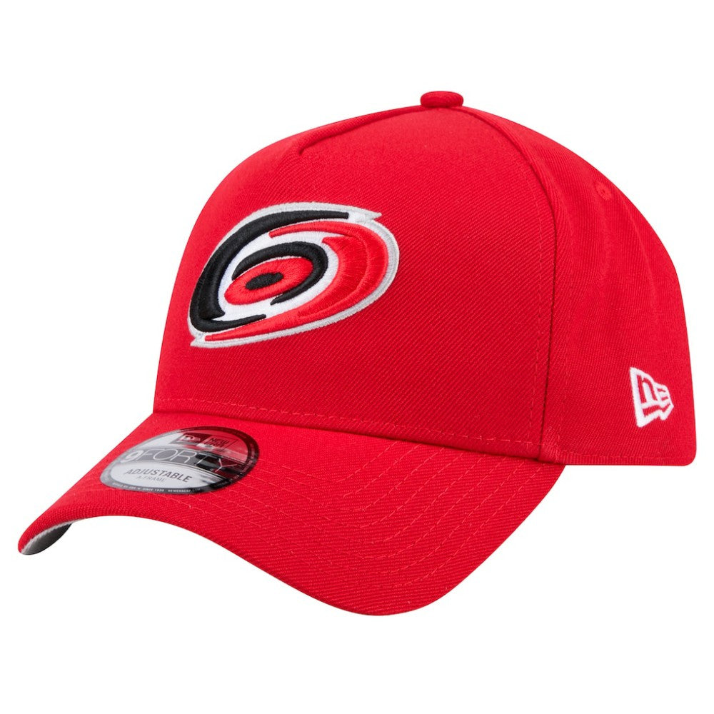 NHL Carolina Hurricanes New Era Core A-Frame 9FORTY Adjustable Hat