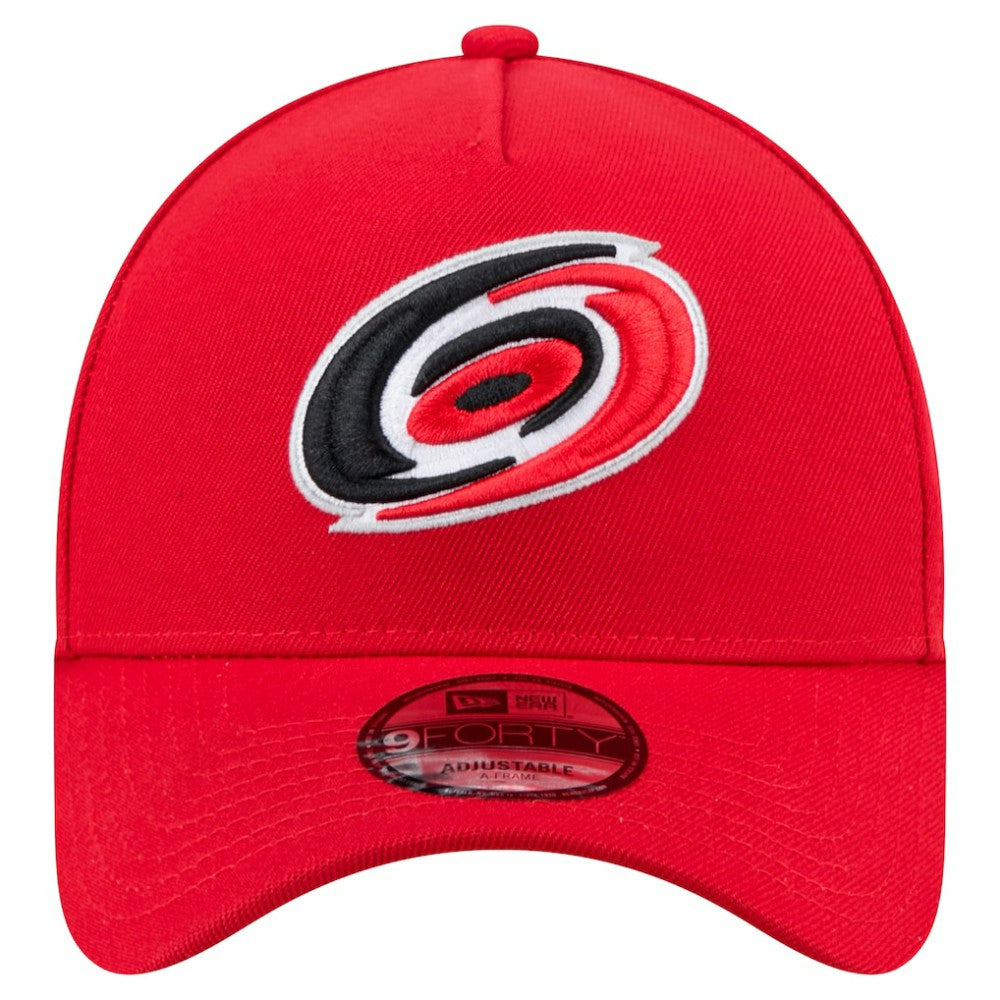 NHL Carolina Hurricanes New Era Core A-Frame 9FORTY Adjustable Hat