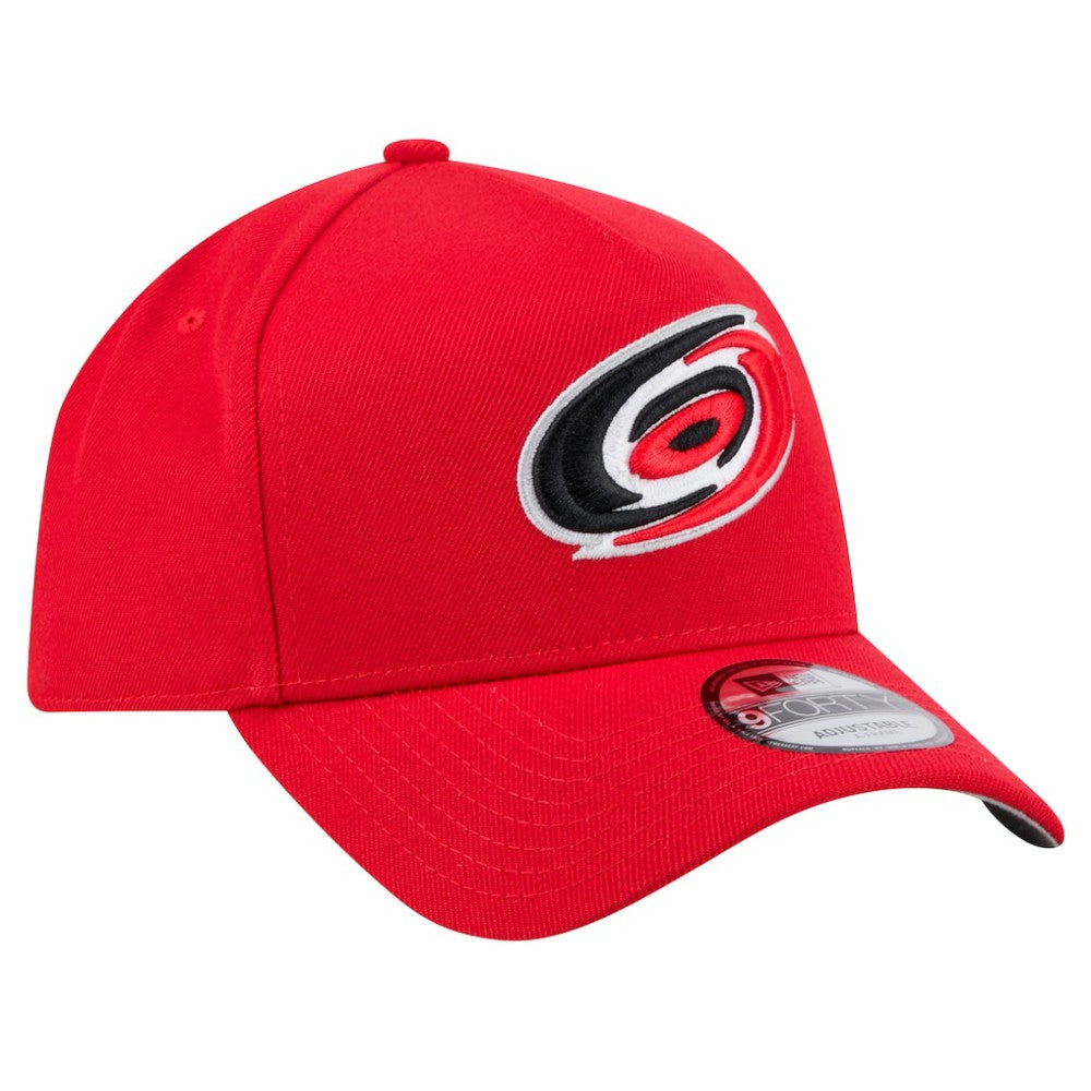 NHL Carolina Hurricanes New Era Core A-Frame 9FORTY Adjustable Hat