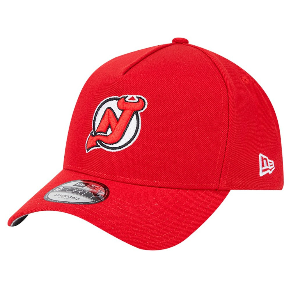NHL New Jersey Devils New Era Core A-Frame 9FORTY Adjustable Hat