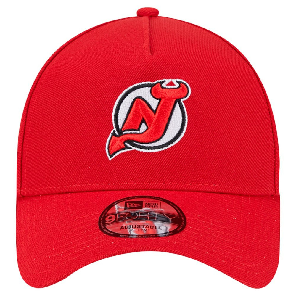 NHL New Jersey Devils New Era Core A-Frame 9FORTY Adjustable Hat
